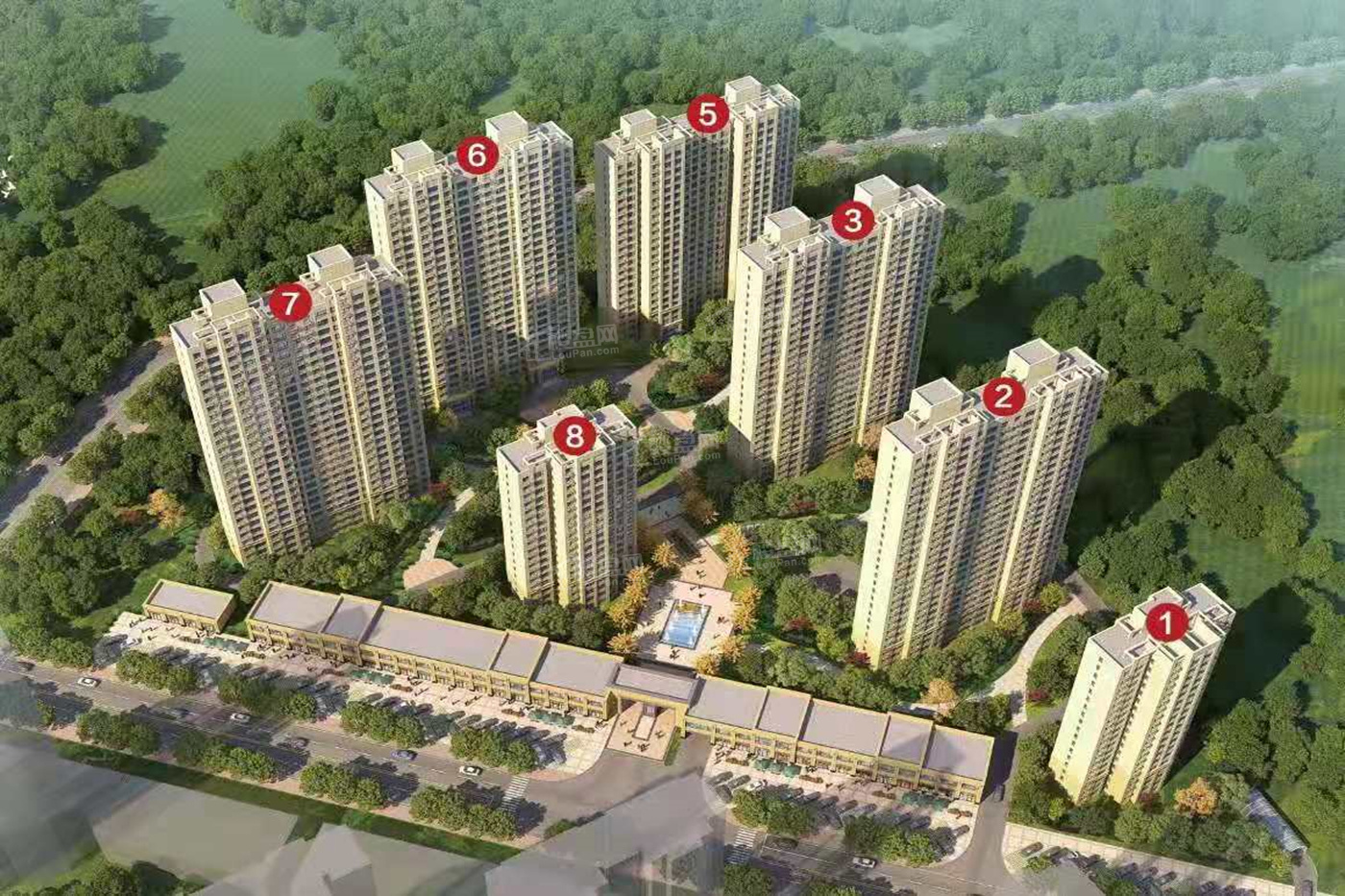 五州帝景学府里小区环境舒适;绿植覆盖率高