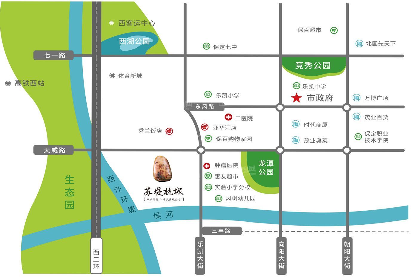 苏堤杭城·御境位置图