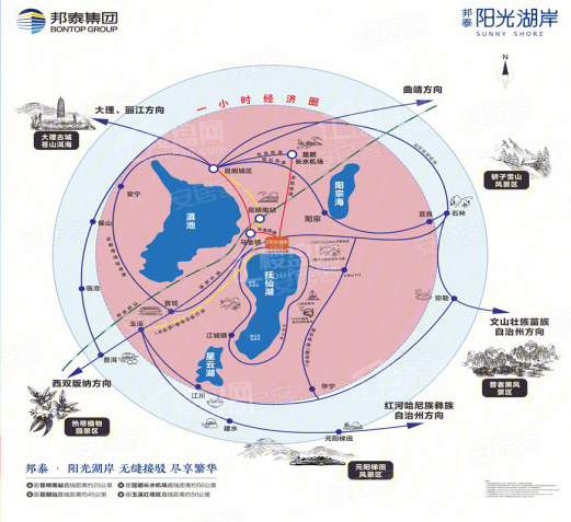 邦泰·阳光湖岸位置图