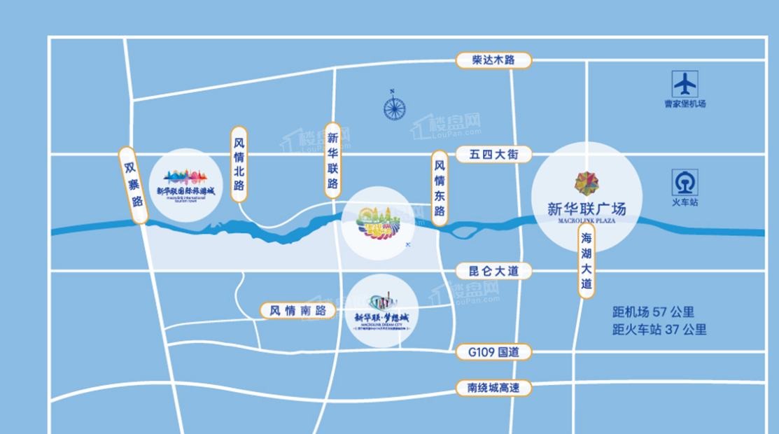 新华联国际旅游城位置图