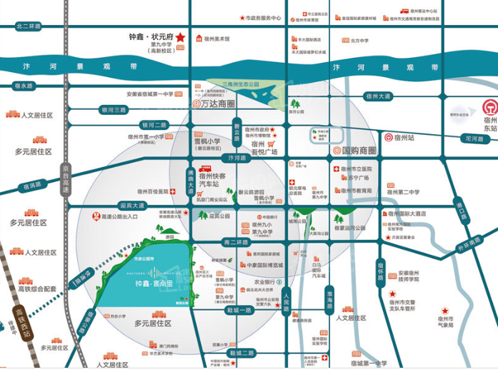 钟鑫·宸南里位置图