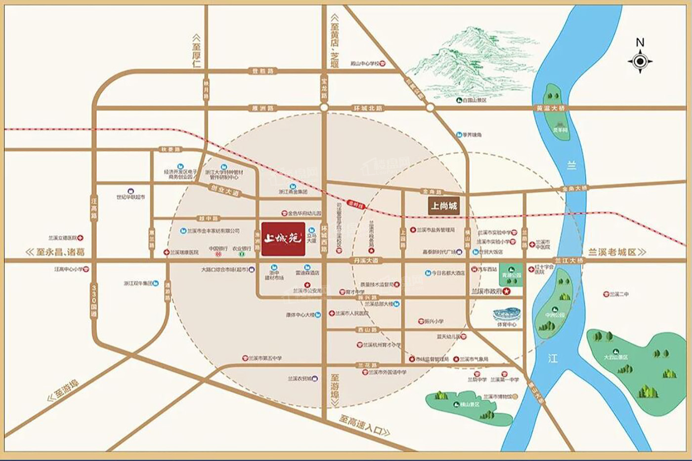 广嘉上城苑位置图