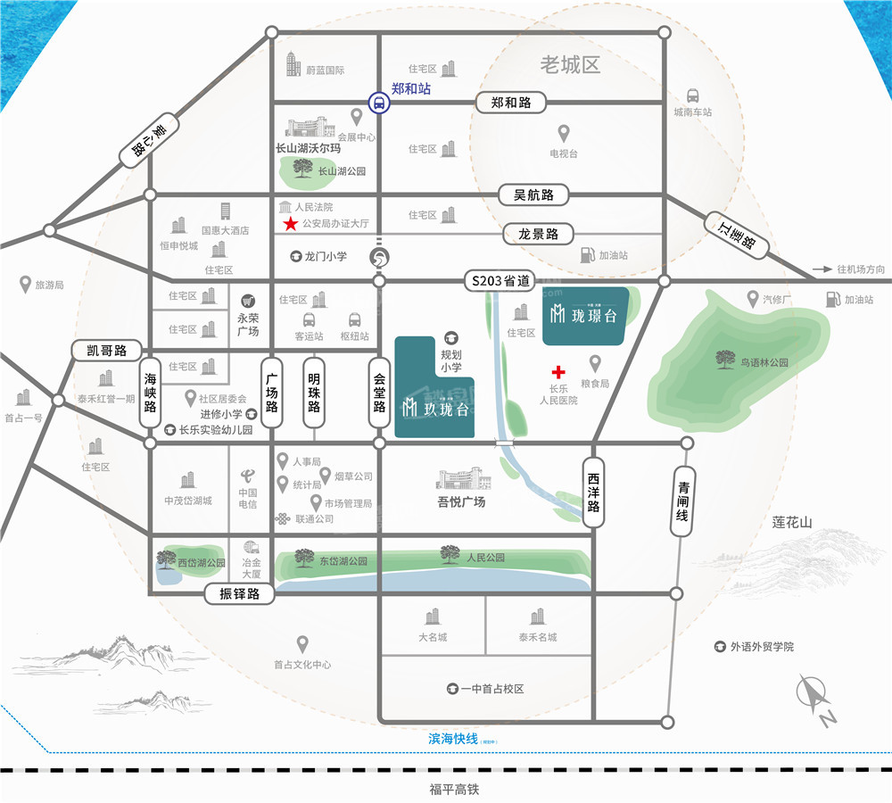 连江中茵天俊玖珑台位置图