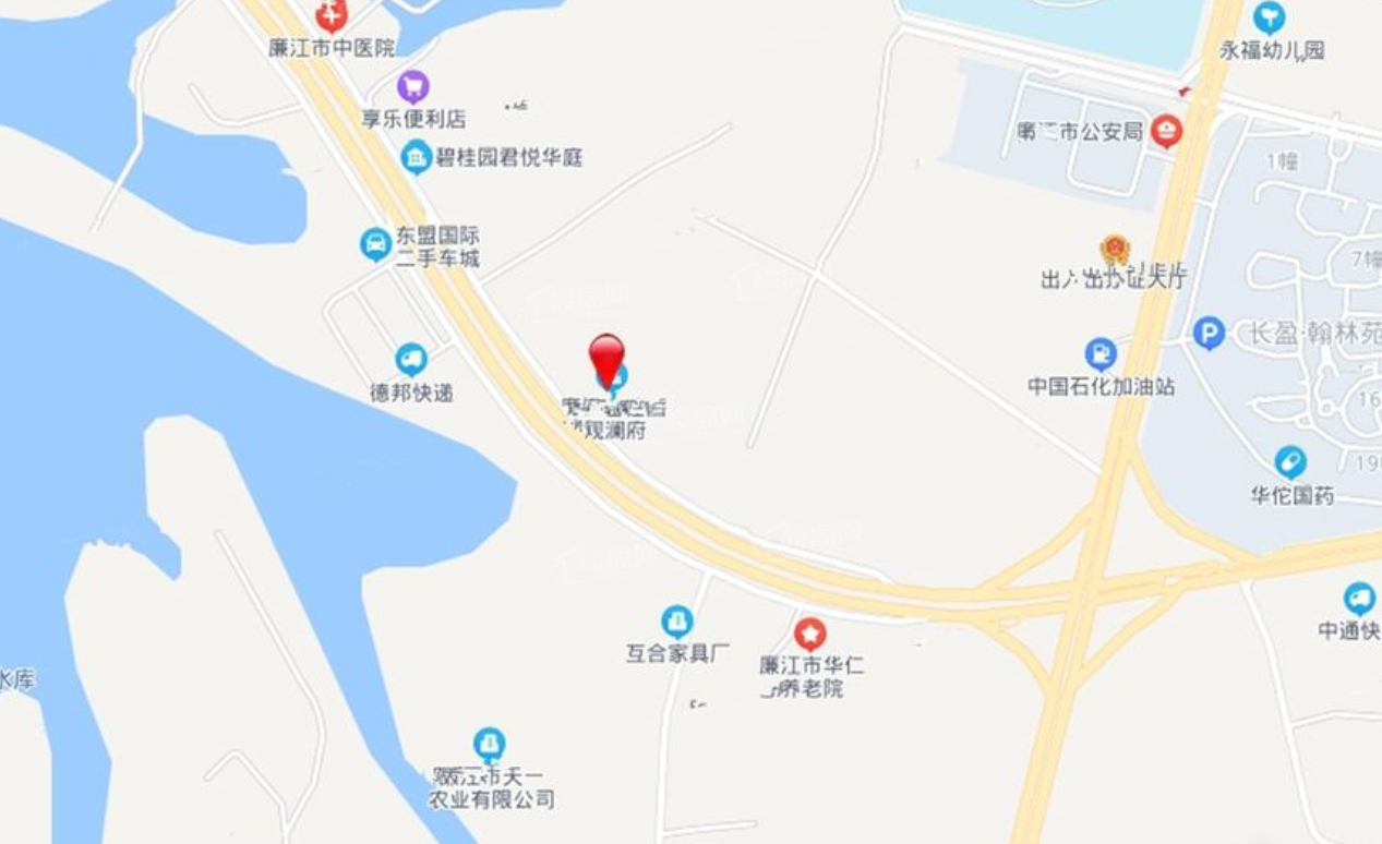 廉江碧桂园观澜府位置图