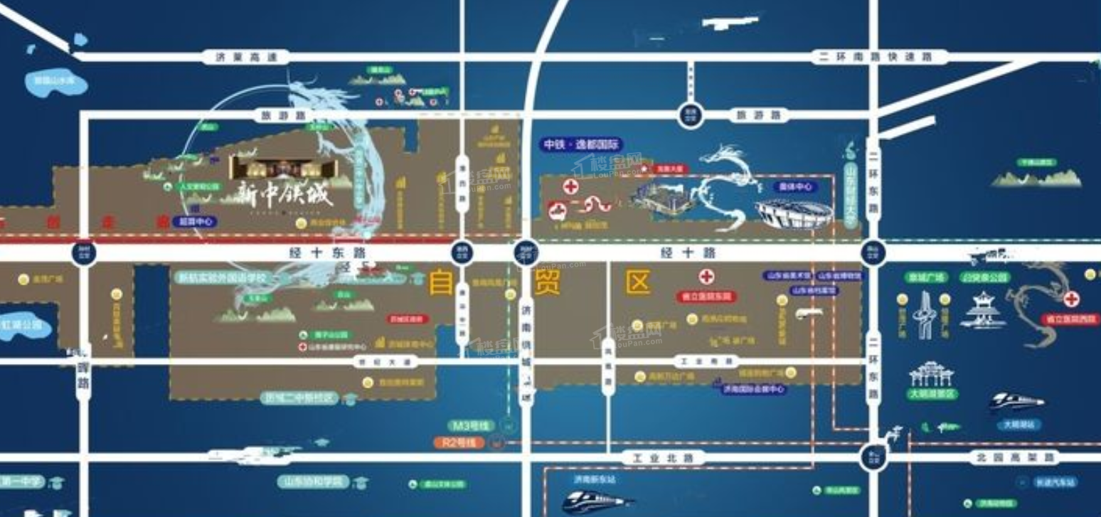 新中铁城位置图