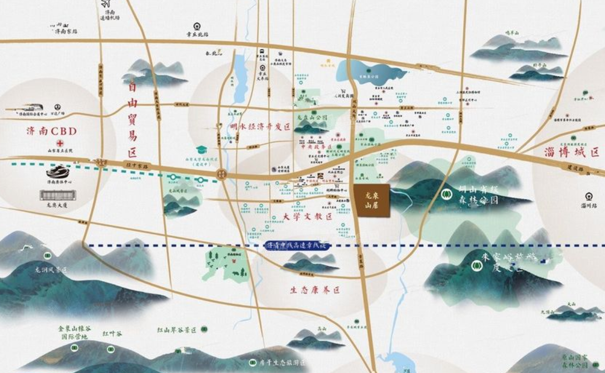中国铁建龙泉山居位置图