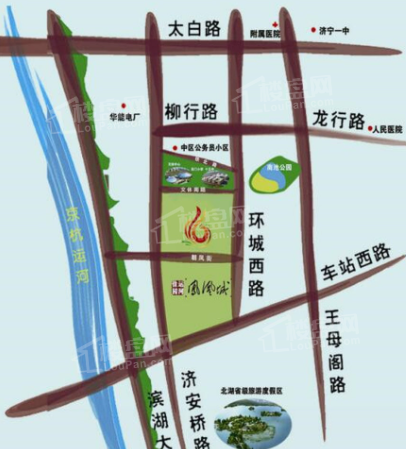 运河佳园·凤凰城位置图