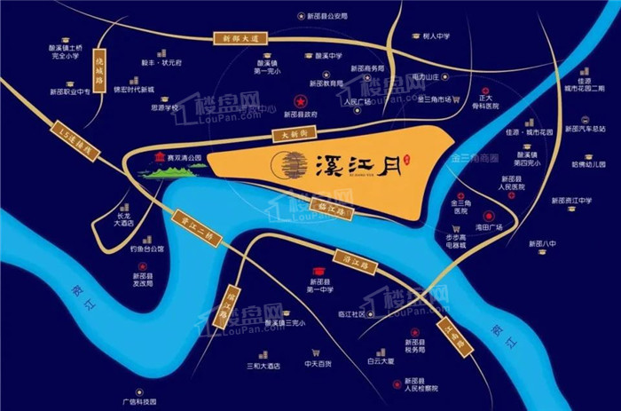 润鑫·溪江月位置图