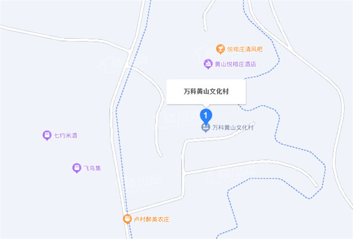 万科黄山文化村位置图