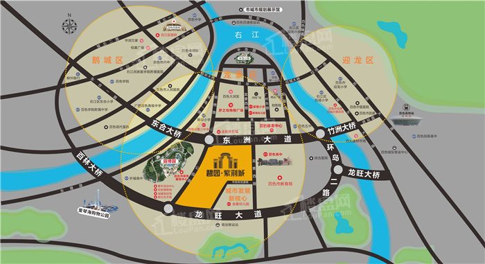 碧园紫荆城位置图