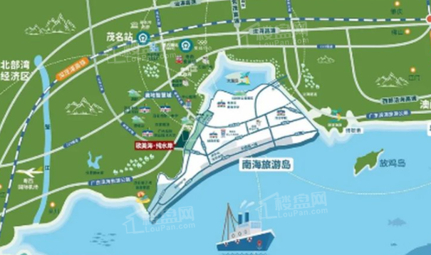 华侨城南海旅游岛位置图