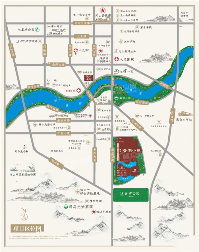 建业香湖小镇位置图