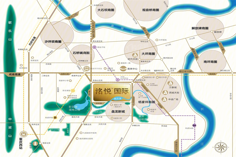 重庆洺悦国际位置图