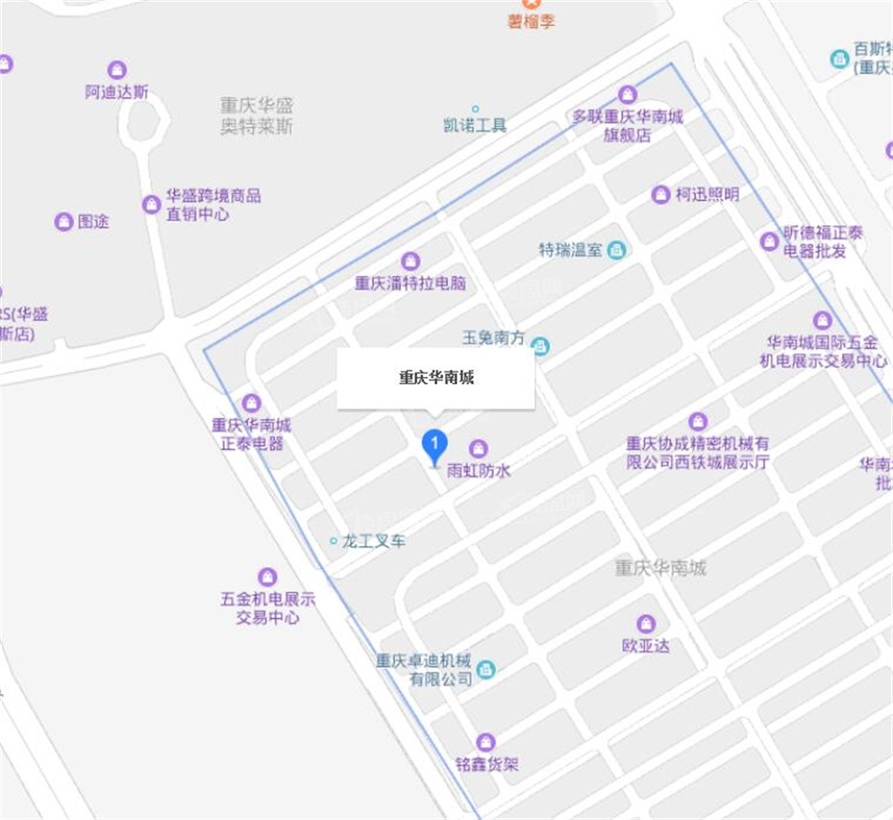 重庆华南城位置图