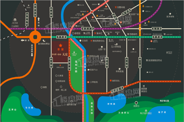 碧桂园中梁天宸位置图