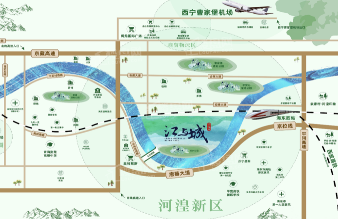 中海外·江与城位置图