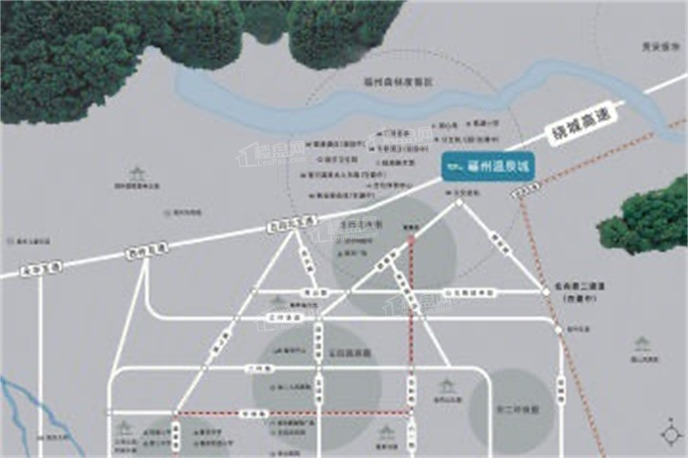 福州温泉城位置图