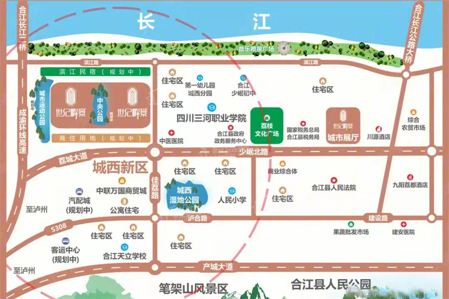 森腾世纪峰景森腾世纪峰景位置图