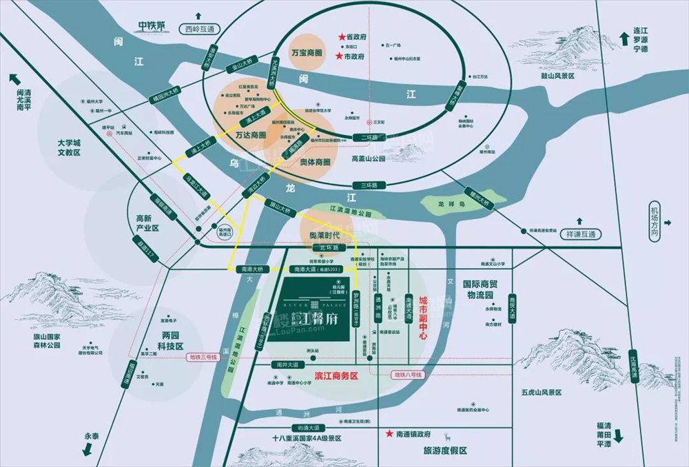 中铁城江督府一期中铁城江督府一期位置图