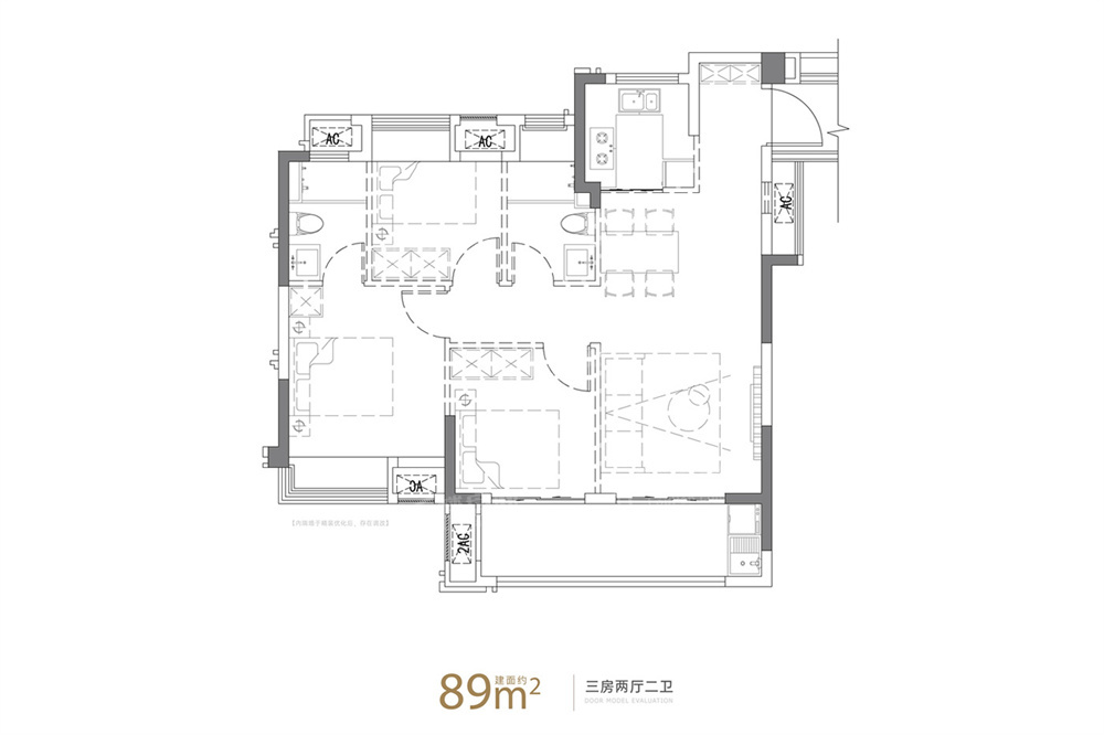 福州榕发北源云筑4室2厅2卫户型图-福州楼盘网