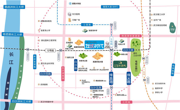 清能清江锦城·左右时代清能清江锦城·左右时代位置图