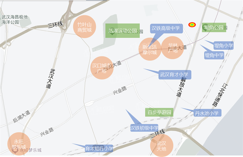 武汉城建·电建|汉悦府·朗境位置图