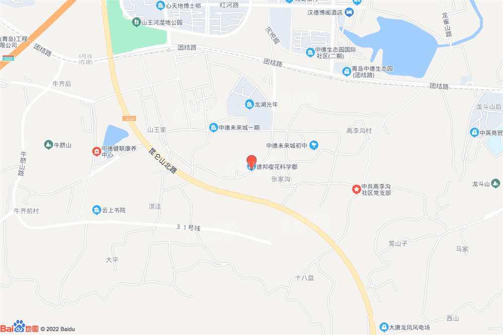 建邦樱花科学郡建邦樱花科学郡位置图