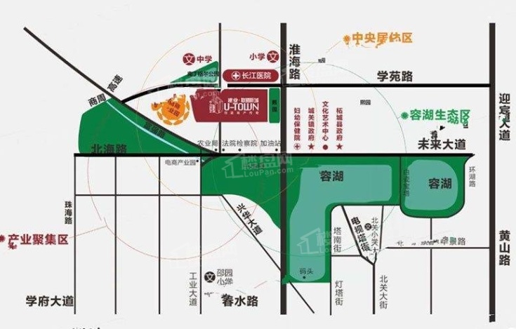 柘城建业联盟新城位置图
