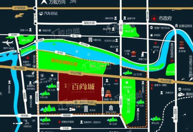 百尚城位置图