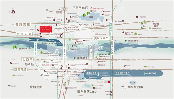 怡和蓝城·桃李春风位置图