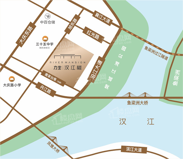 力生汉江樾位置图