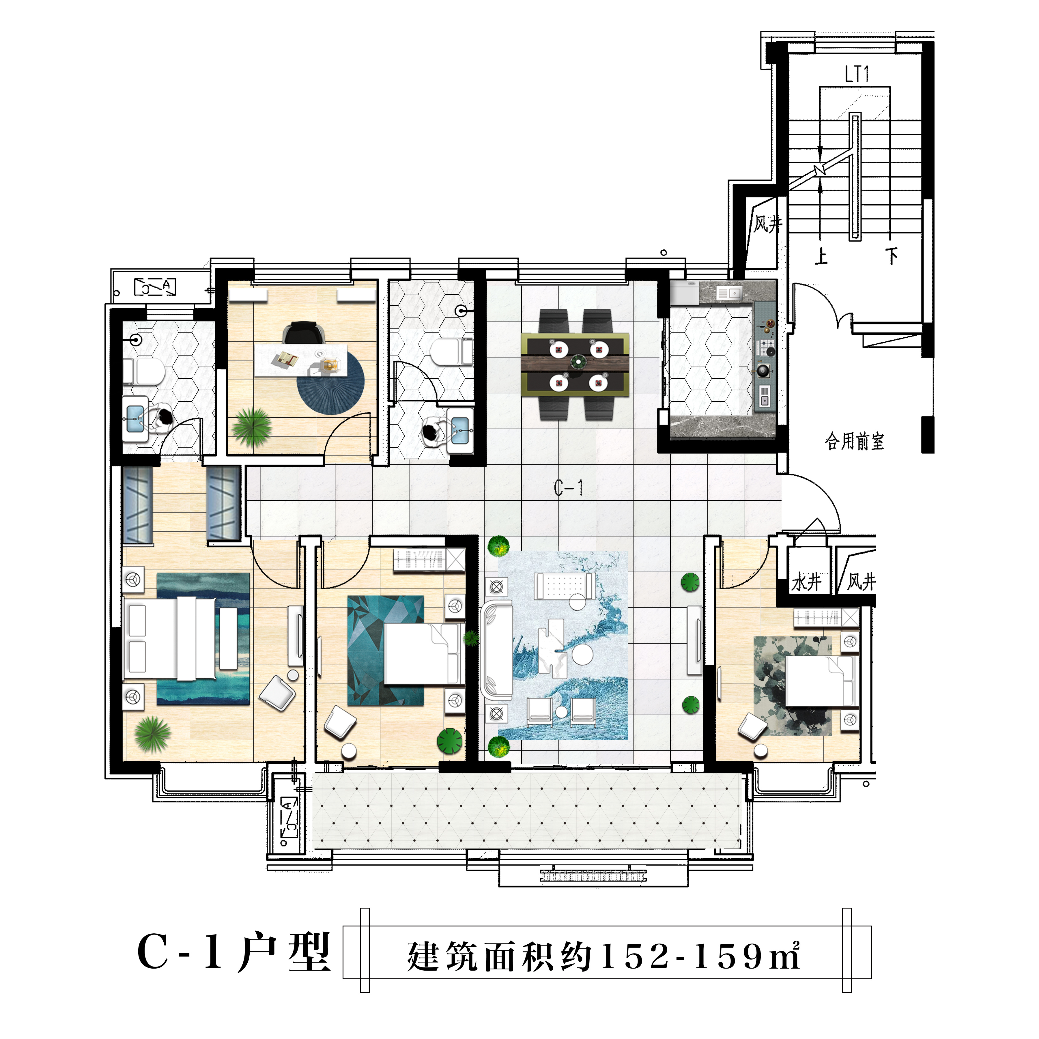 聊城天源舜和嘉园4室2厅2卫户型图-聊城楼盘网
