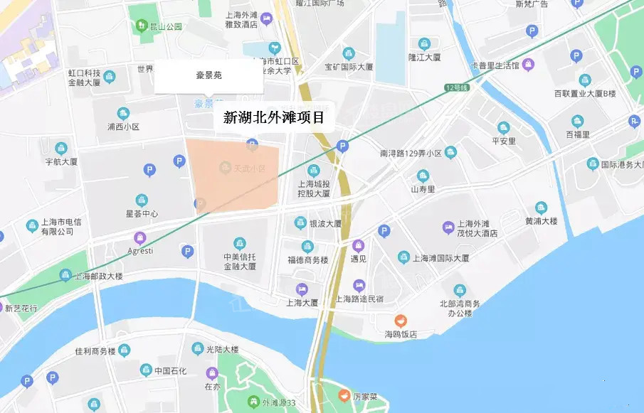 新湖虹口北外滩位置图