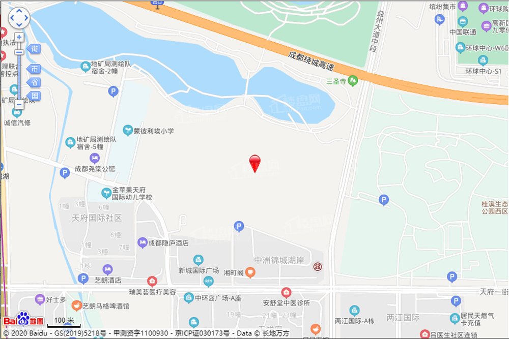 中洲锦城湖岸2期位置图