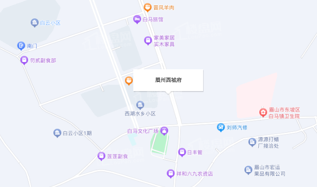 眉州西城府位置图