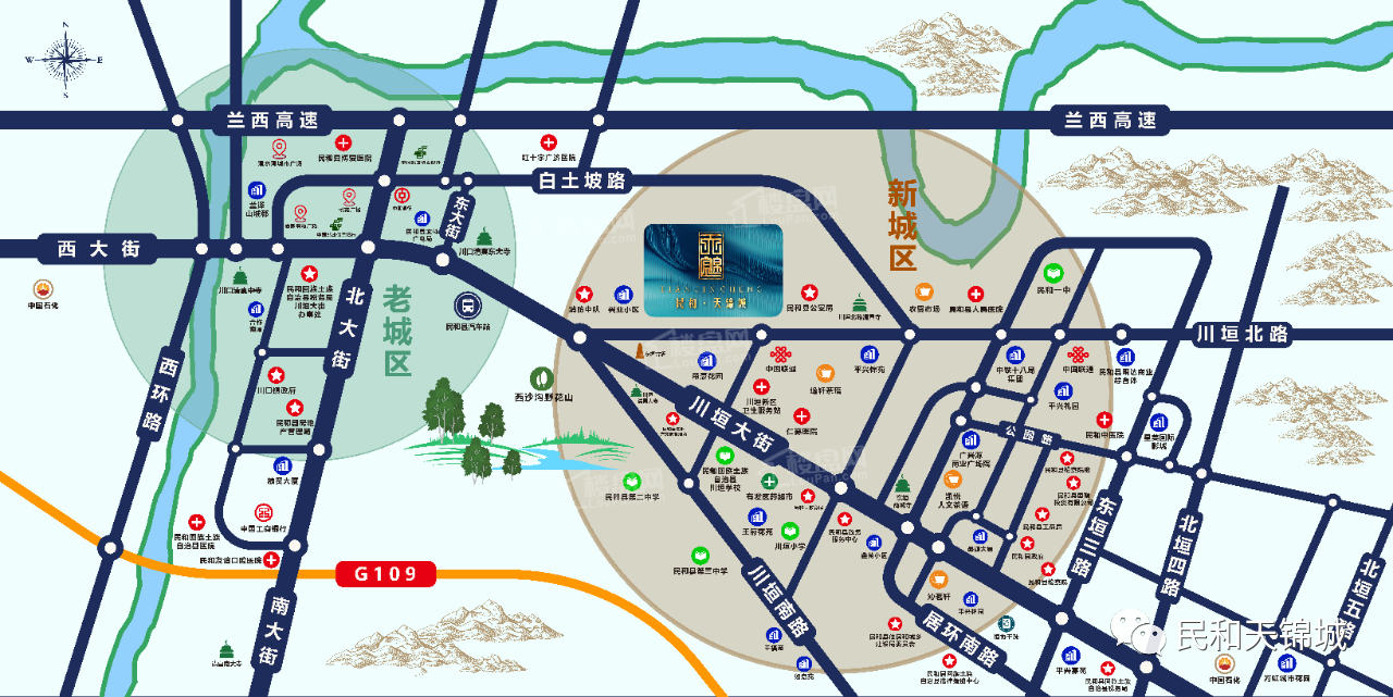 民和天锦城位置图