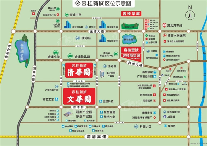 容桂新城·清华园位置图