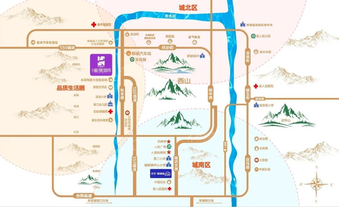 那坡县天宇·星湾国际位置图
