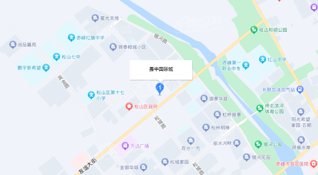 嘉华国际城位置图