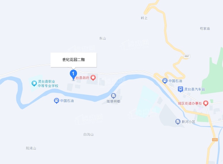 灵台县世纪花园二区位置图