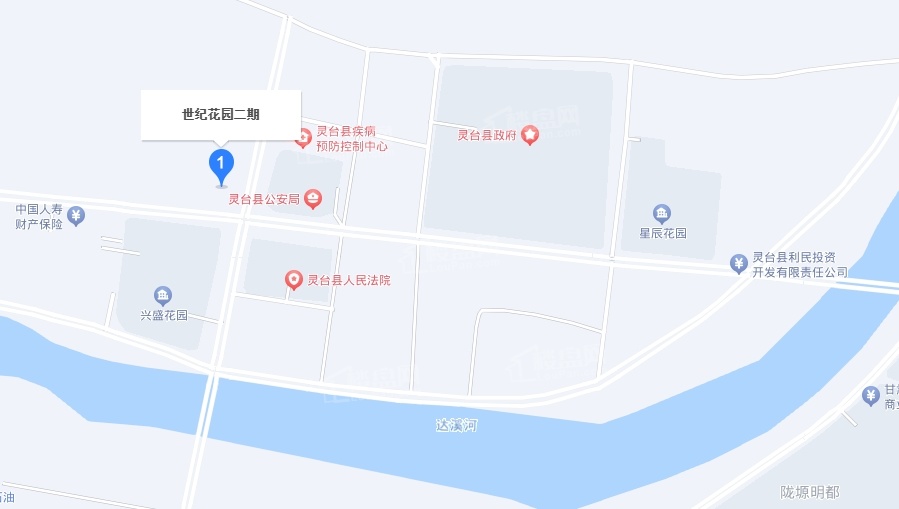 灵台县世纪花园二区位置图