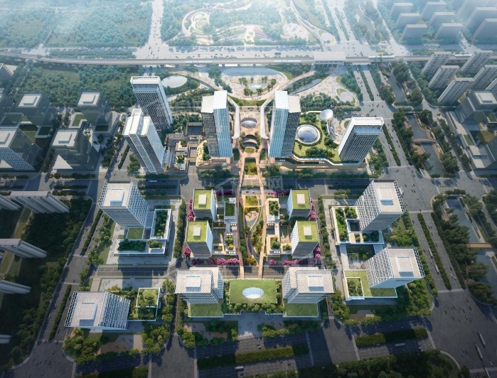 园林式住宅小区 济南国际贸易中心绿化率为35%