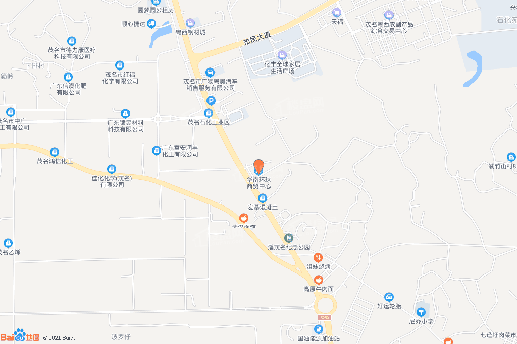华南环球商贸中心位置图