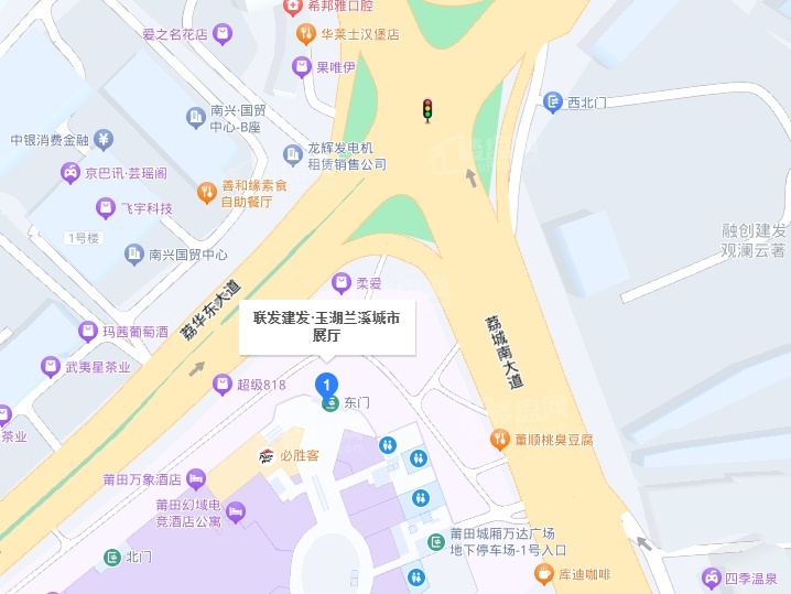 联发建发玉湖兰溪 位置图