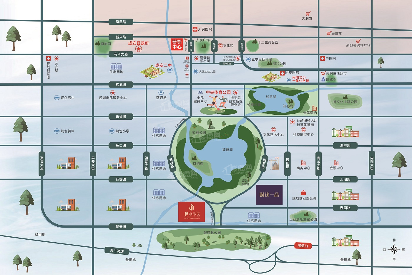 城投建业小区位置图