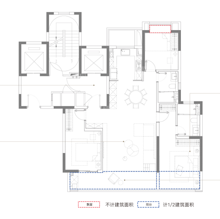 南通臻如府4室2厅3卫户型图-南通楼盘网