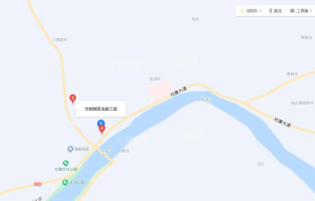 汝阳县详细地图图片