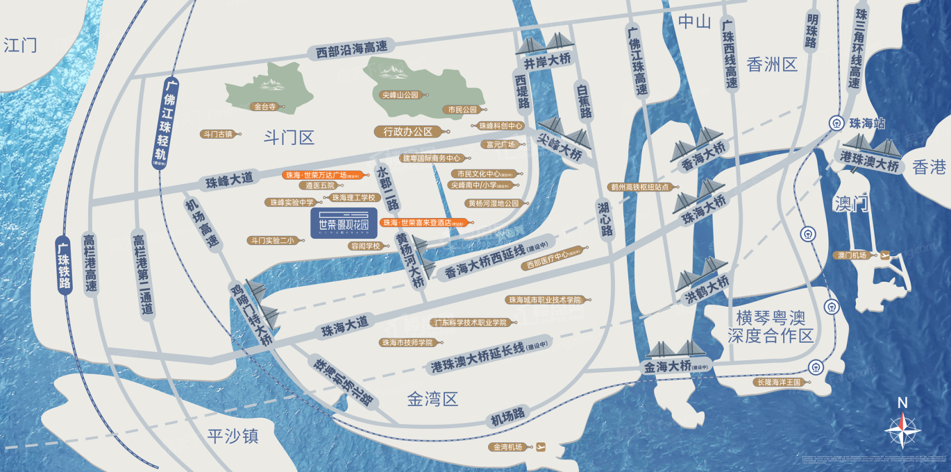 世荣暻观花园位置图