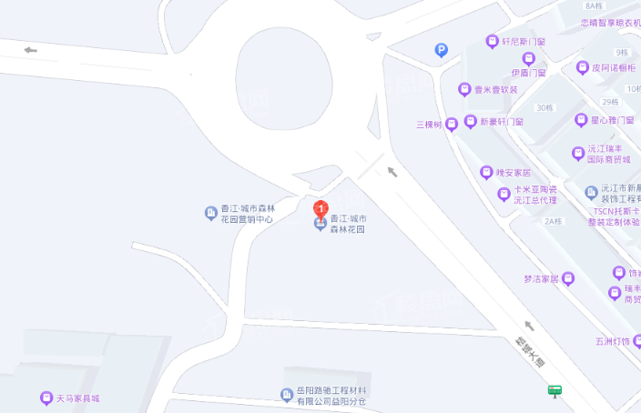 香江·城市森林花园香江·城市森林花园位置图