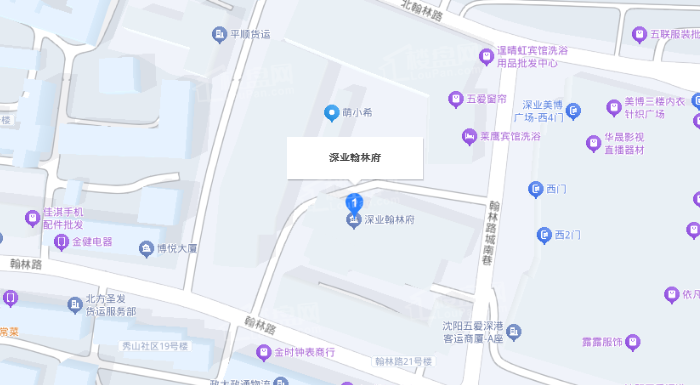 深业翰林府深业翰林府位置图